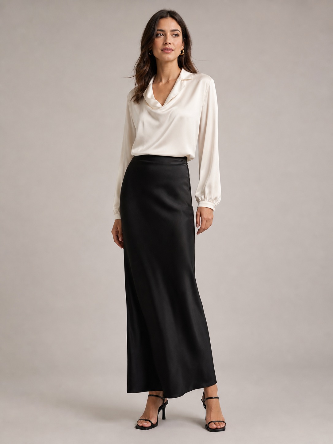 Fluid Satin Blouse