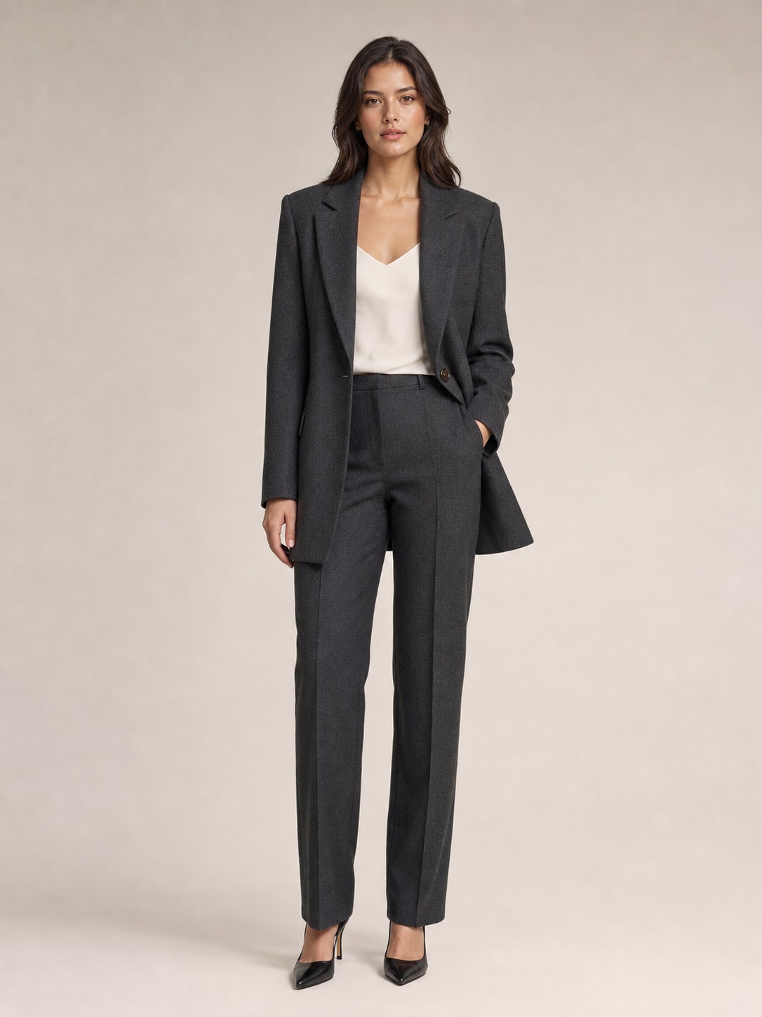 Longline Wool Blazer