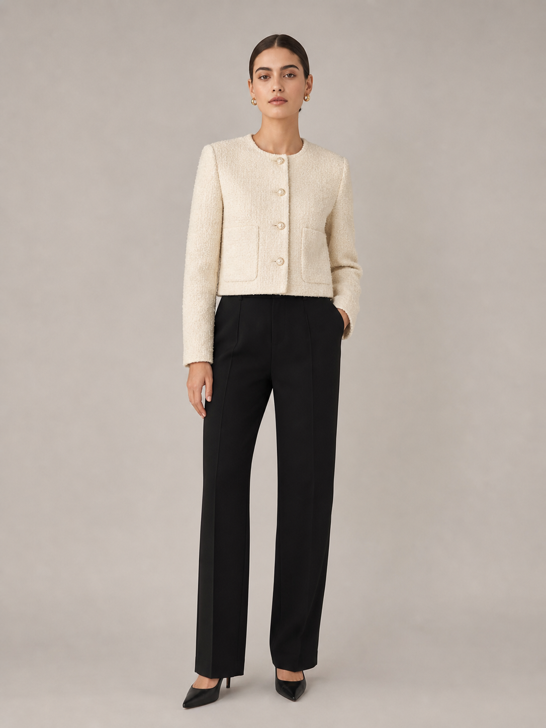 Textured Boucle Jacket