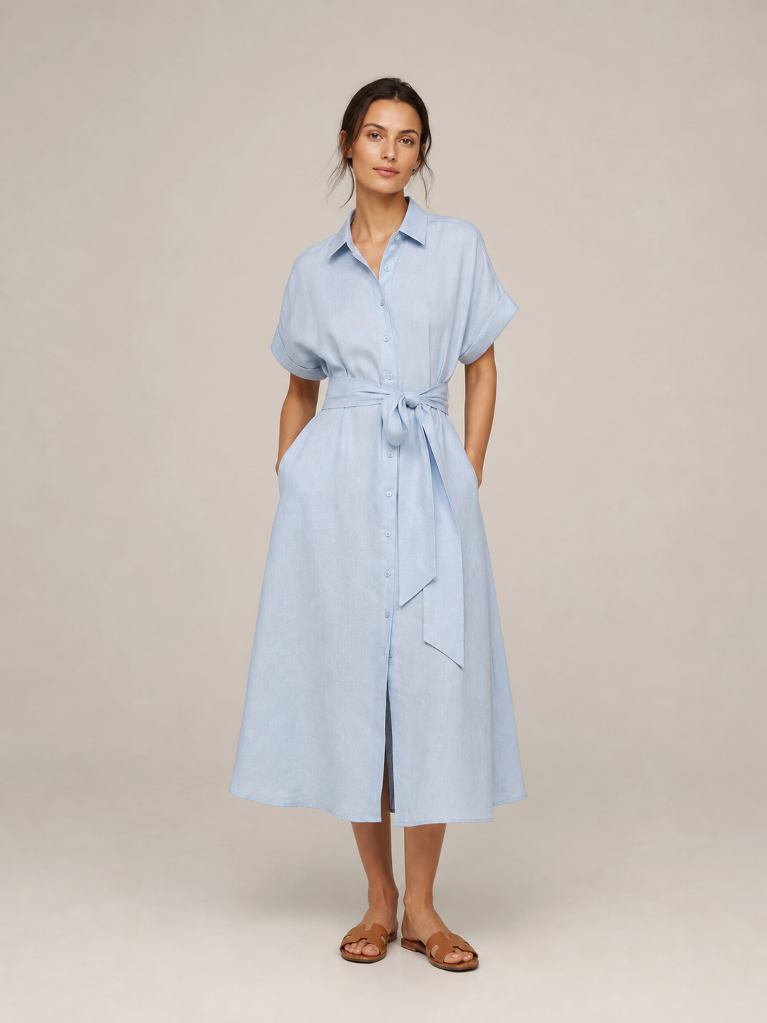 Linen Shirt Dress