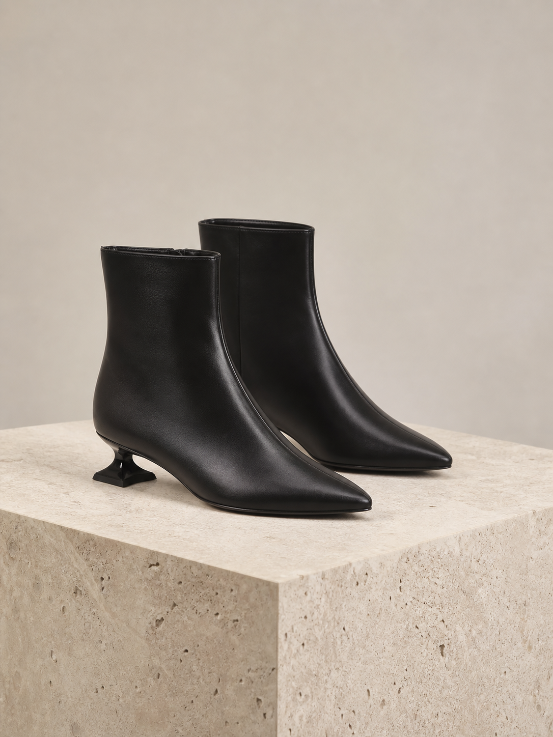 Sculptural Ankle Boots